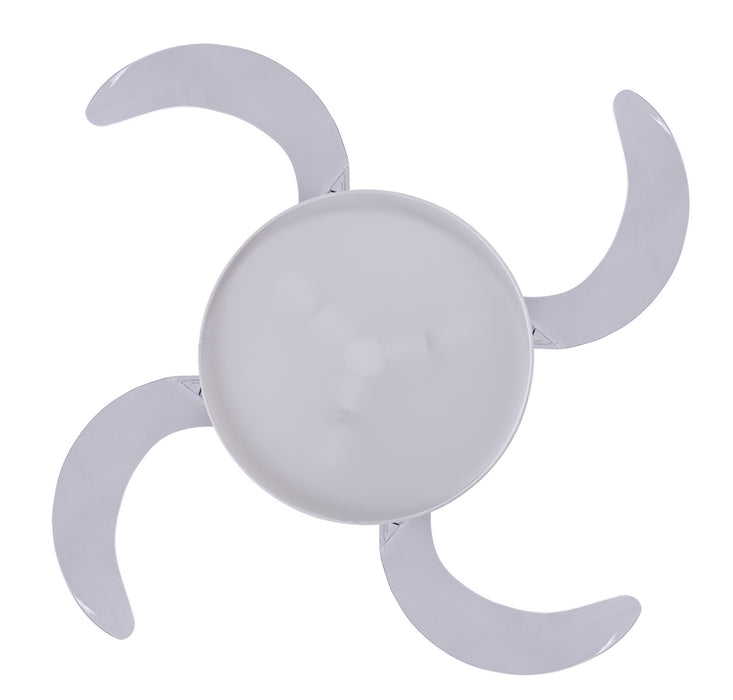 Beacon Lighting 51103001 48``Ceiling Fan, White and Transparent