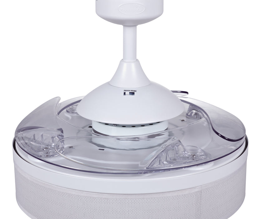 Beacon Lighting 51103001 48``Ceiling Fan, White and Transparent