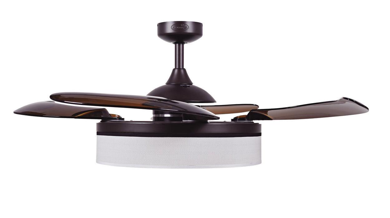 Beacon Lighting 51103101 48``Ceiling Fan, Oil Rubbed Bronze and Amber