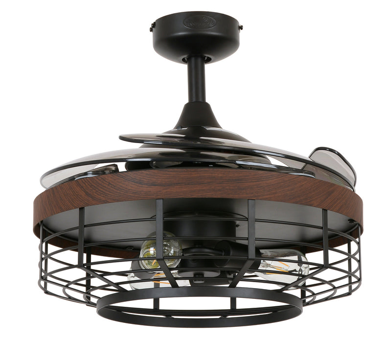Beacon Lighting 51106101 48``Ceiling Fan, Black and Smoke