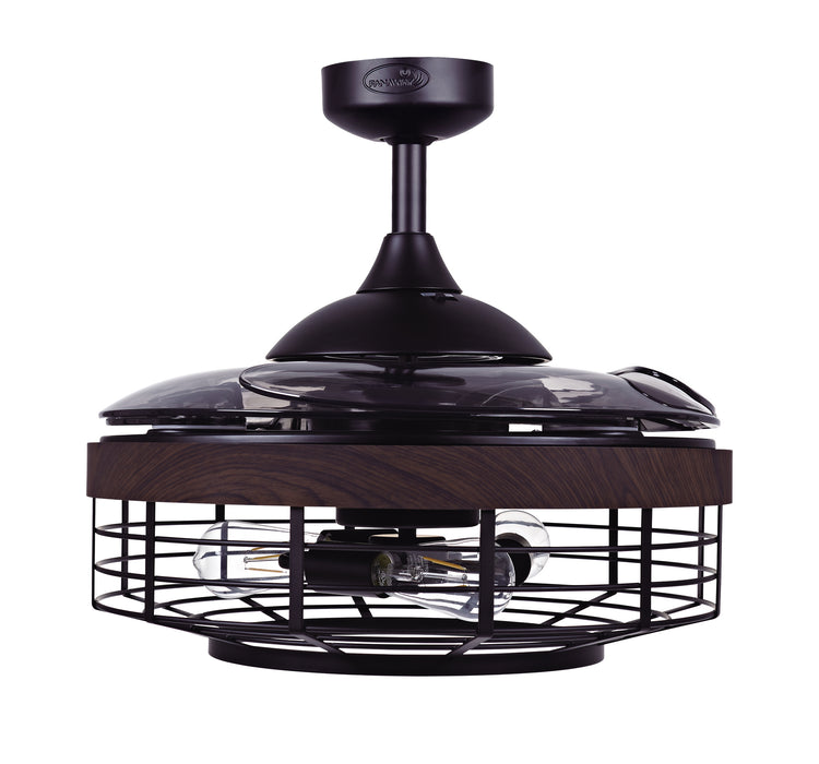 Beacon Lighting 51106101 48``Ceiling Fan, Black and Smoke