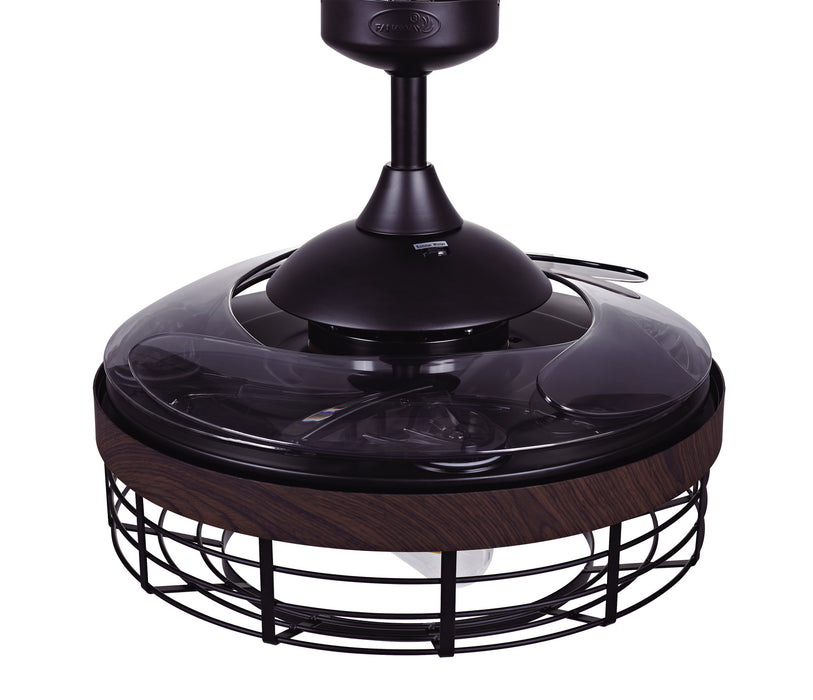 Beacon Lighting 51106101 48``Ceiling Fan, Black and Smoke
