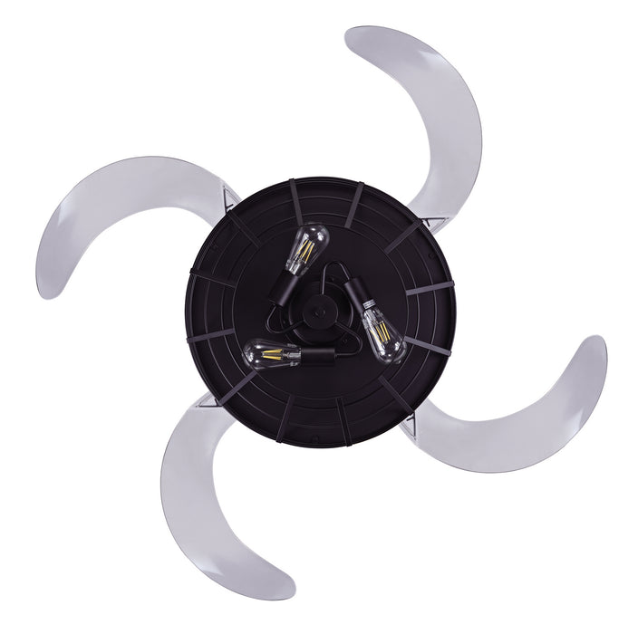 Beacon Lighting 51106101 48``Ceiling Fan, Black and Smoke