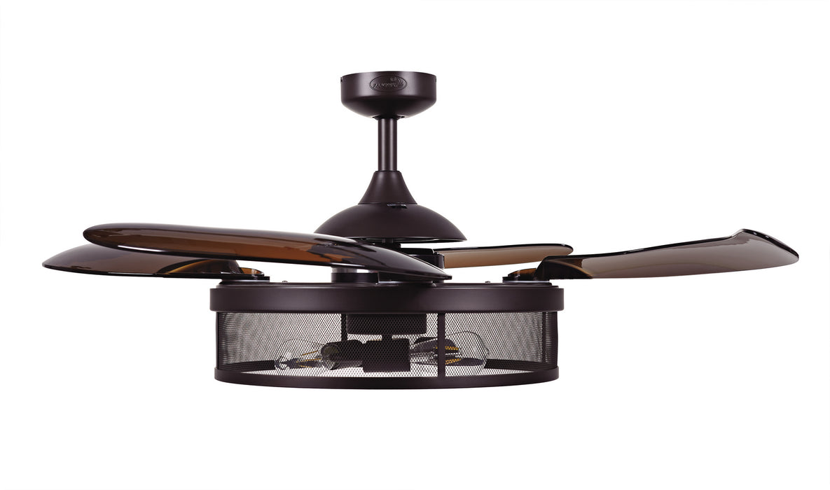 Beacon Lighting 51107001 48``Ceiling Fan, Oil Rubbed Bronze and Amber