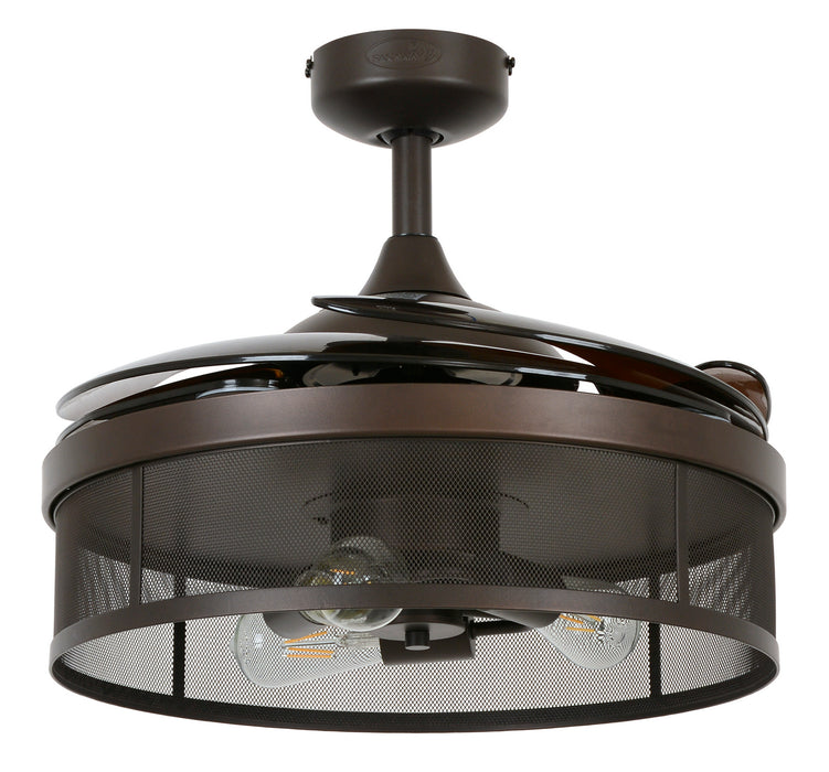 Beacon Lighting 51107001 48``Ceiling Fan, Oil Rubbed Bronze and Amber