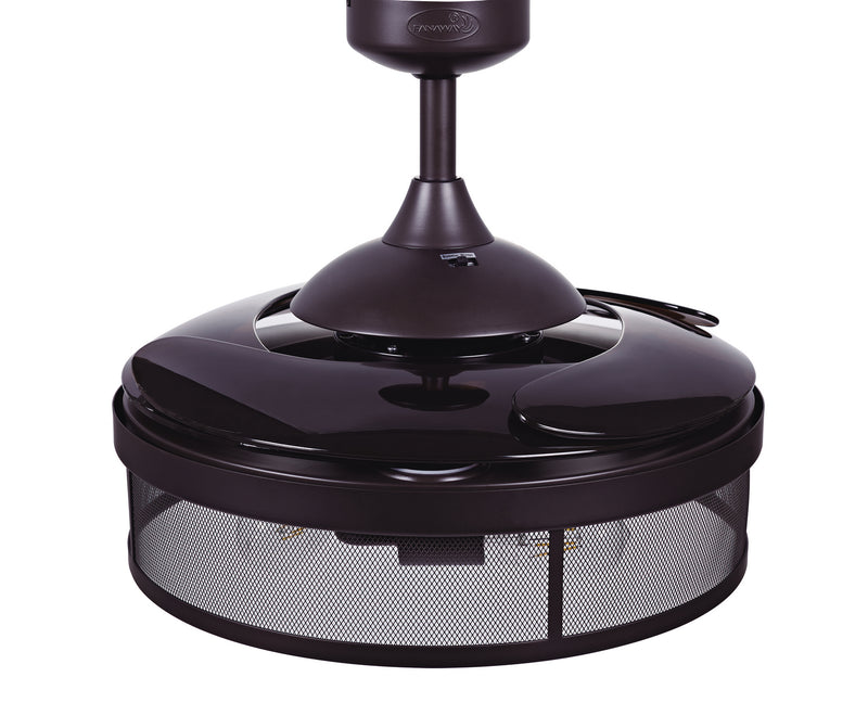 Beacon Lighting 51107001 48``Ceiling Fan, Oil Rubbed Bronze and Amber