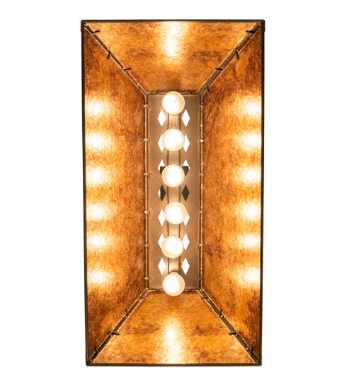 Meyda Tiffany 122975 Six Light Pendant, Timeless Bronze