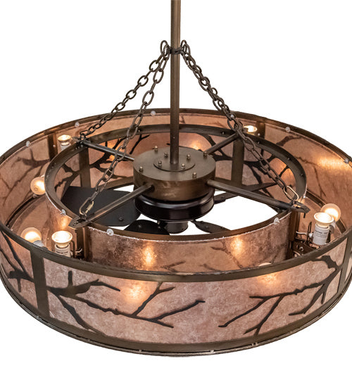 Meyda Tiffany 224914 16 Light Chandel-Air, Dark Burnished Antique Copper