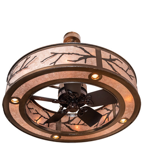 Meyda Tiffany 224914 16 Light Chandel-Air, Dark Burnished Antique Copper