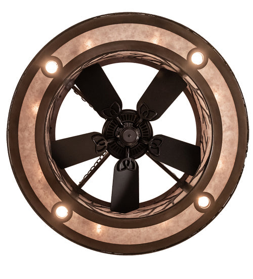 Meyda Tiffany 224914 16 Light Chandel-Air, Dark Burnished Antique Copper