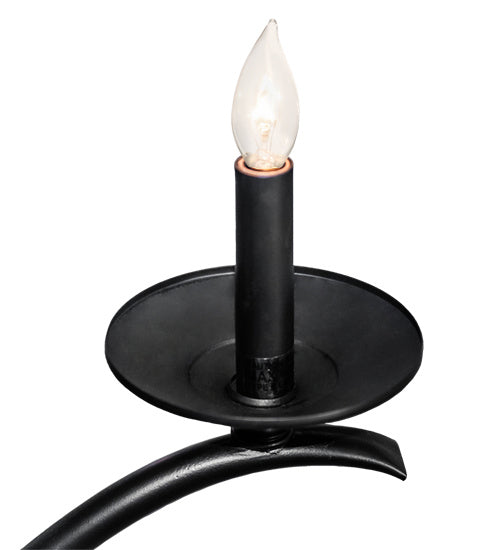 Meyda Tiffany 225442 Eight Light Chandelier, Blackwash