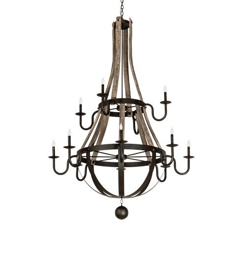 Meyda Tiffany 230170 12 Light Chandelier, Oil Rubbed Bronze