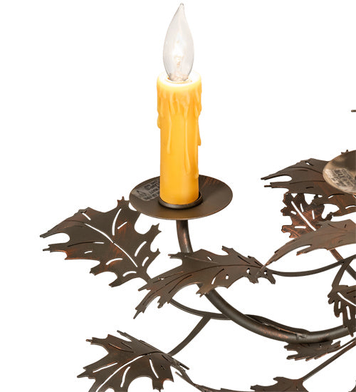 Meyda Tiffany 230421 Ten Light Chandelier, Old Copper Pot