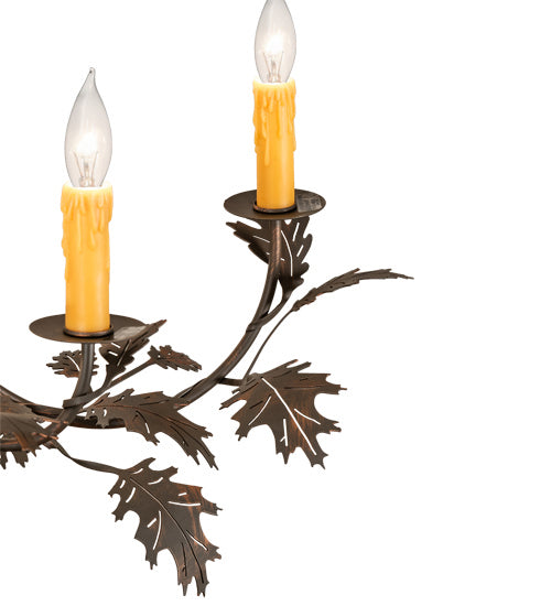 Meyda Tiffany 230422 Eight Light Chandelier, Old Copper Pot