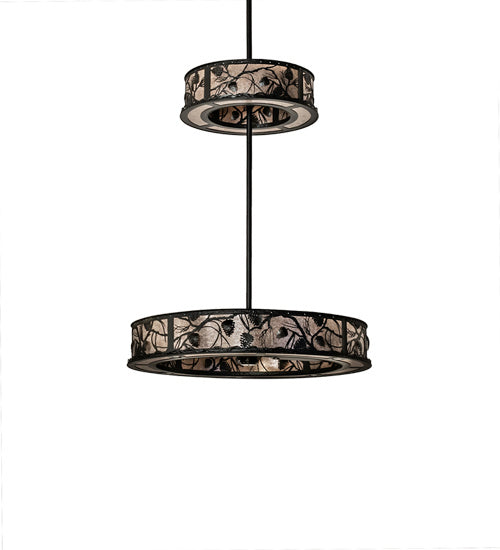Meyda Tiffany 230929 24 Light Chandel-Air, Textured Black