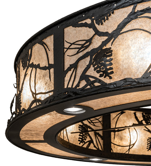Meyda Tiffany 230929 24 Light Chandel-Air, Textured Black