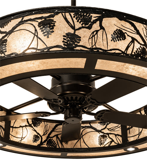 Meyda Tiffany 230929 24 Light Chandel-Air, Textured Black