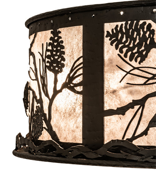 Meyda Tiffany 230929 24 Light Chandel-Air, Textured Black