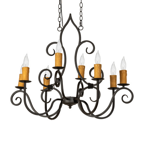 Meyda Tiffany 231962 Eight Light Chandelier, Oil Rubbed Bronze