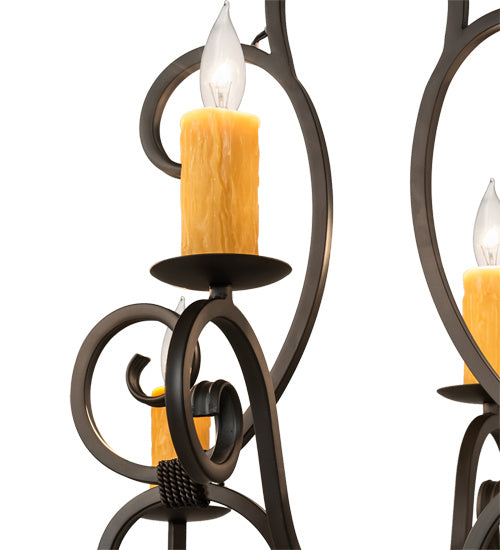 Meyda Tiffany 231962 Eight Light Chandelier, Oil Rubbed Bronze