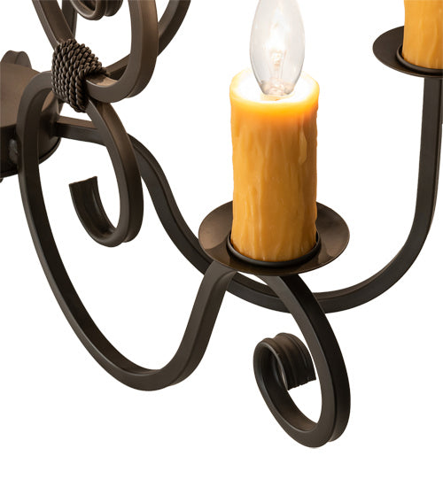 Meyda Tiffany 231962 Eight Light Chandelier, Oil Rubbed Bronze