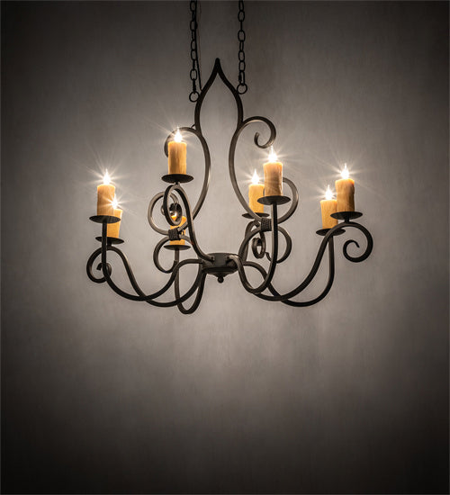 Meyda Tiffany 231962 Eight Light Chandelier, Oil Rubbed Bronze