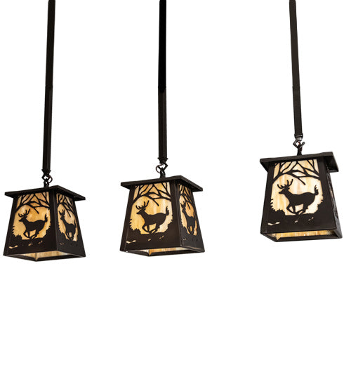 Meyda Tiffany 231963 Three Light Island Pendant, Bronze