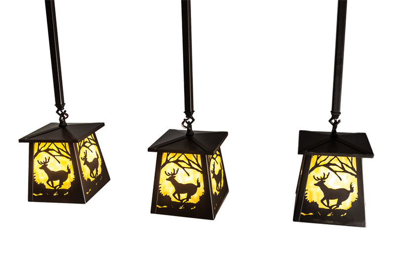 Meyda Tiffany 231963 Three Light Island Pendant, Bronze
