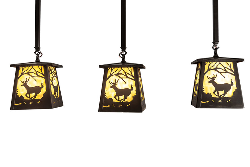 Meyda Tiffany 231963 Three Light Island Pendant, Bronze