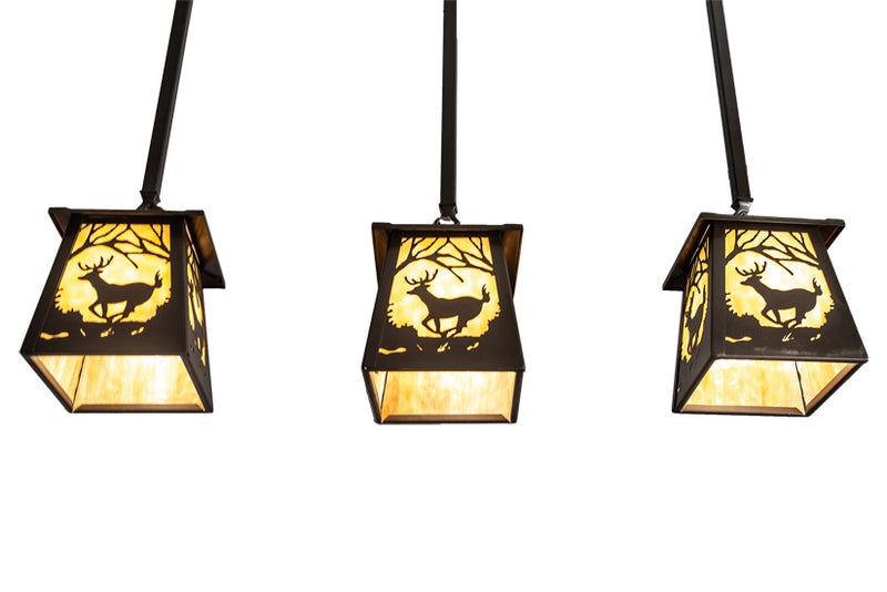 Meyda Tiffany 231963 Three Light Island Pendant, Bronze