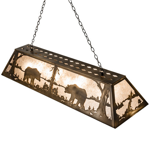 Meyda Tiffany 232161 Nine Light Oblong Pendant, Antique Copper