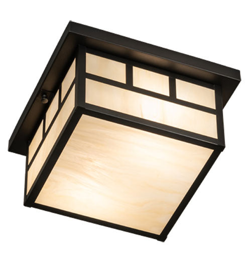 Meyda Tiffany 232171 Two Light Flush Mount, Craftsman Brown