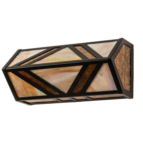 Meyda Tiffany 233811 Two Light Vanity, Flat Black