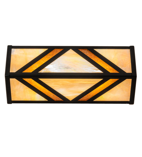 Meyda Tiffany 233811 Two Light Vanity, Flat Black