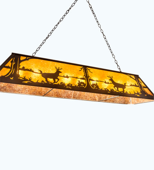Meyda Tiffany 48172 Nine Light Oblong Pendant, Antique Copper