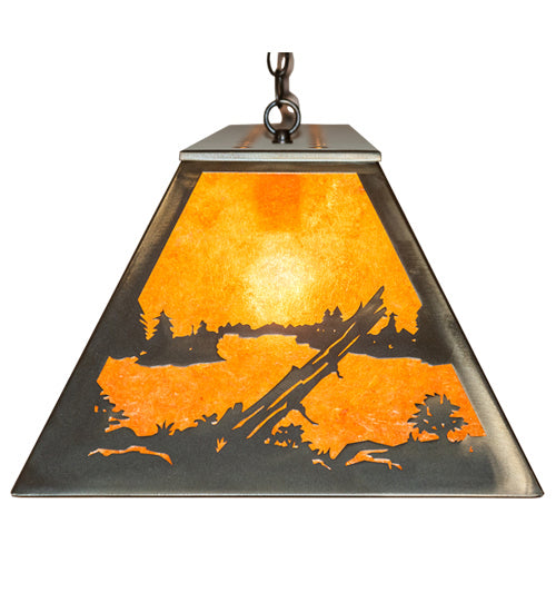 Meyda Tiffany 48172 Nine Light Oblong Pendant, Antique Copper
