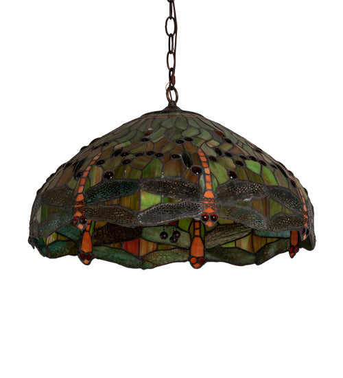 Meyda Tiffany 51185 Three Light Pendant, Mahogany Bronze