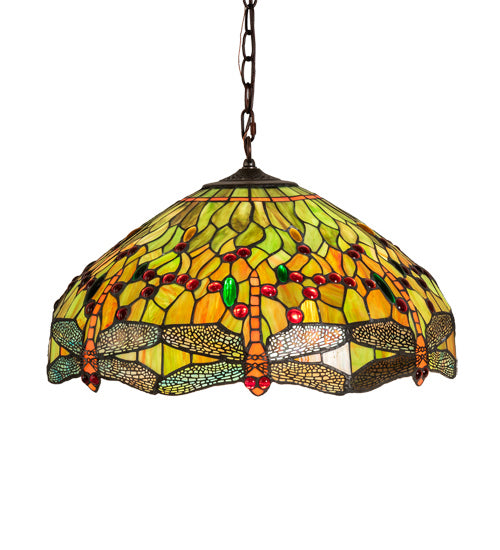 Meyda Tiffany 51185 Three Light Pendant, Mahogany Bronze