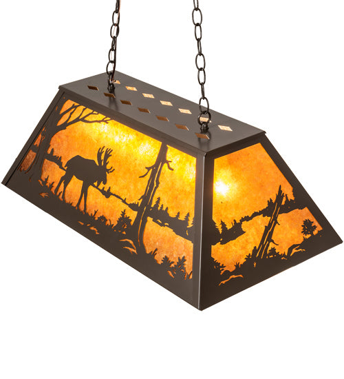 Meyda Tiffany 98242 Six Light Pendant, Timeless Bronze