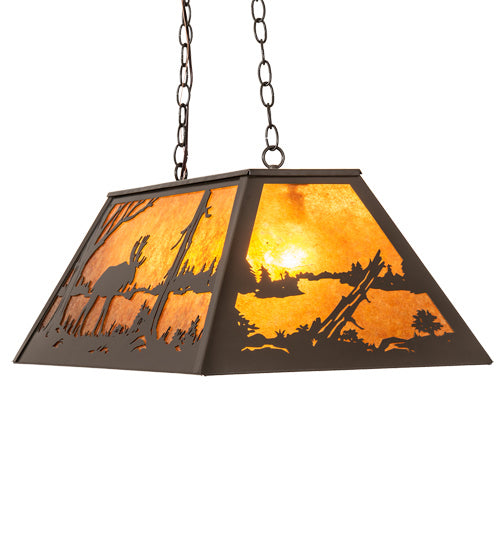 Meyda Tiffany 98242 Six Light Pendant, Timeless Bronze