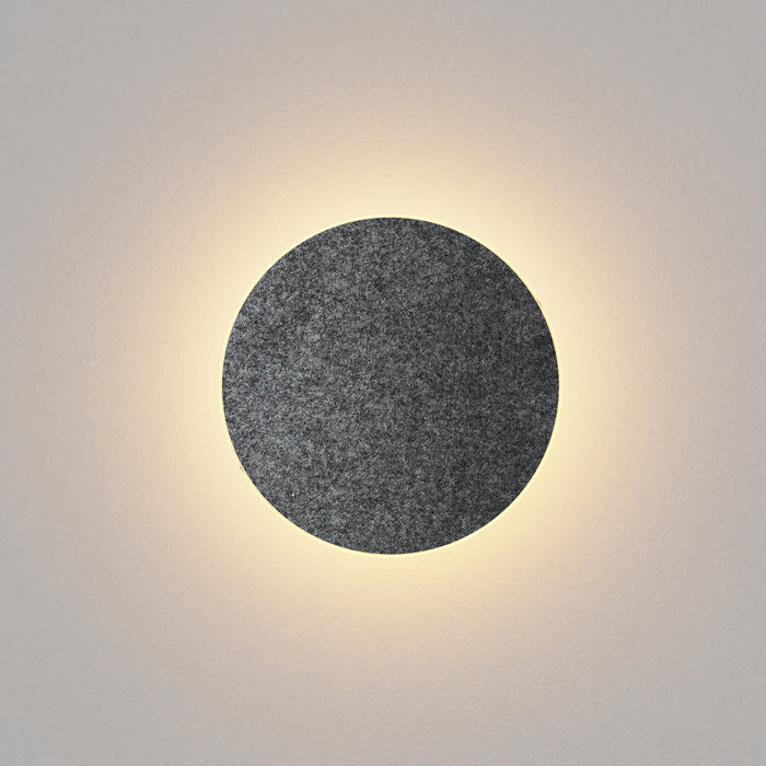 Koncept RMW-09-SW-CCF-HW LED Wall Sconce, Charcoal Felt