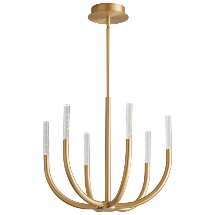 Oxygen 3-657-40 LED Ceiling Mount, Aged Brass
