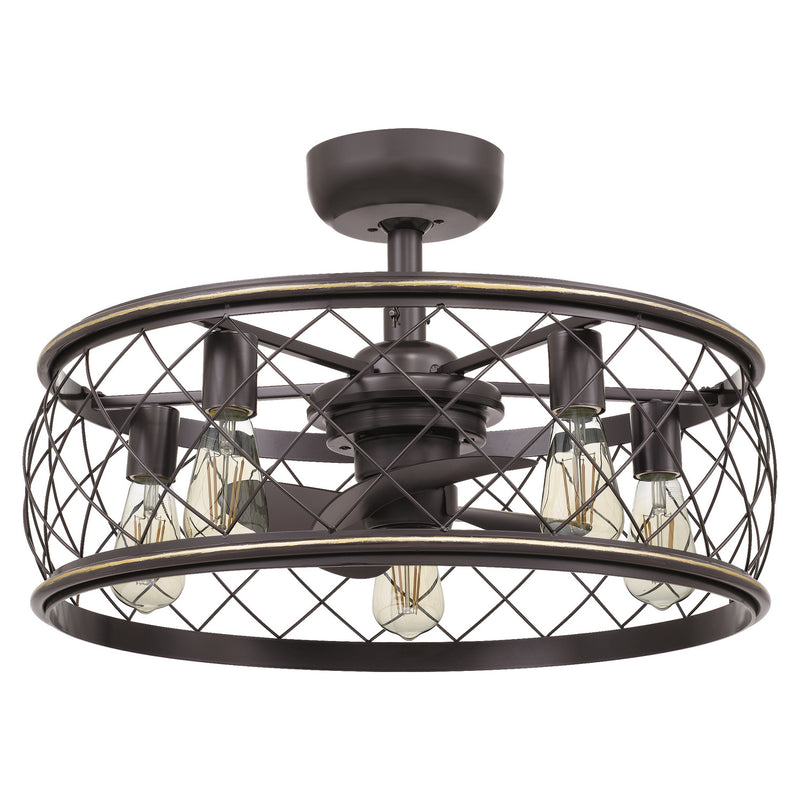 Quoizel RDY3122PN Five Light Fandelier, Palladian Bronze
