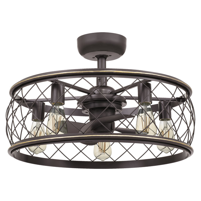 Quoizel RDY3122PN Five Light Fandelier, Palladian Bronze