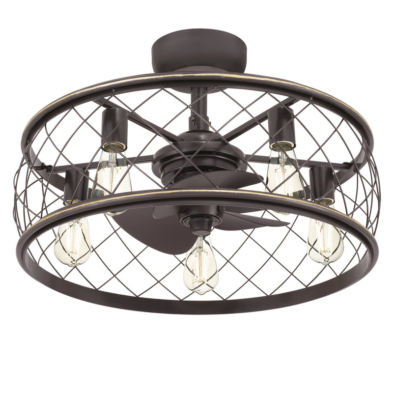 Quoizel RDY3122PN Five Light Fandelier, Palladian Bronze