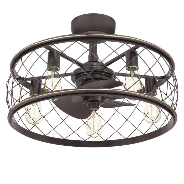 Quoizel RDY3122PN Five Light Fandelier, Palladian Bronze