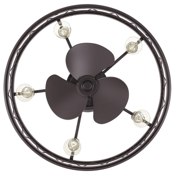 Quoizel RDY3122PN Five Light Fandelier, Palladian Bronze