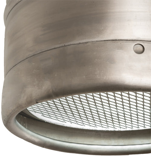 Meyda Tiffany 219962 One Light Pendant, Raw Stainless Steel