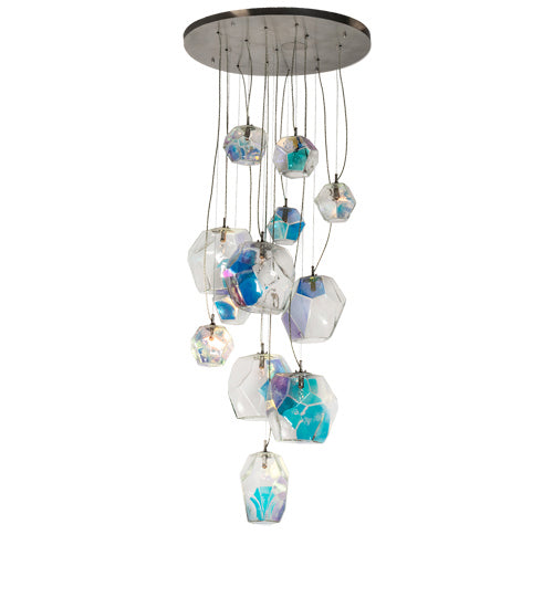 Meyda Tiffany 229565 12 Light Pendant, Nickel