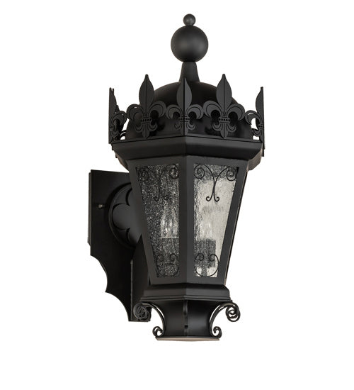 Meyda Tiffany 229698 Two Light Wall Sconce, Anodized Effect Black
